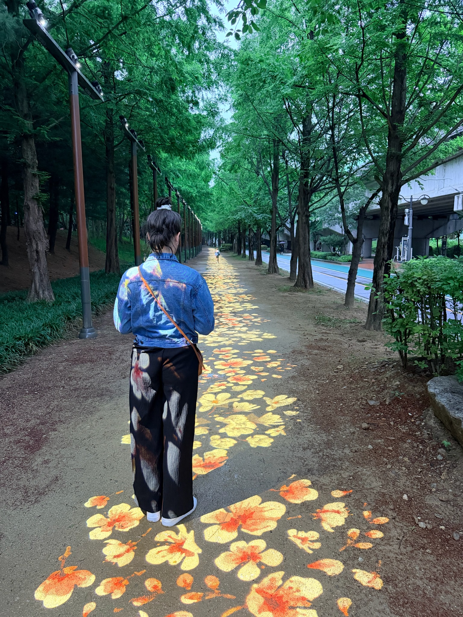 Justine walking